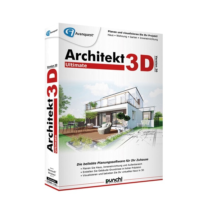 Avanquest Architekt 3D 20 Ultimate Windows Alemão (German)