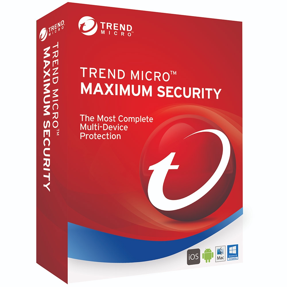 Trend Micro Maximum Security 2021 3 dispositivos / 2 anos