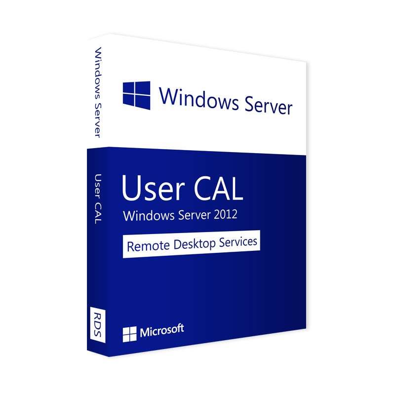 Microsoft Windows Remote Desktop Services 2012 User CAL, RDS CAL, Client Access License 10 CALs
