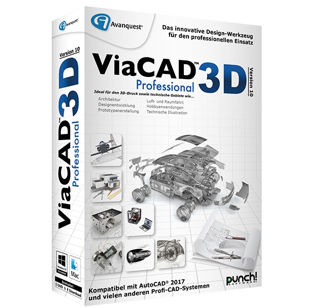 ViaCAD 3D Versão 10 Professional[Win/MAC] Mac OS