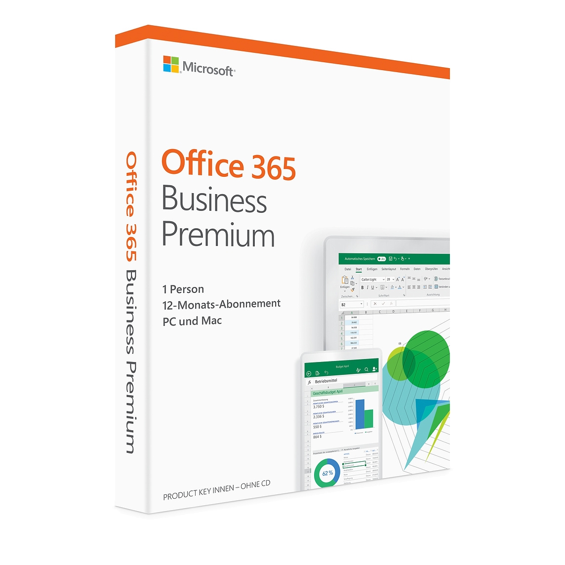 Microsoft Office 365 Business Premium, 5 dispositivos, 1 ano PKC Box