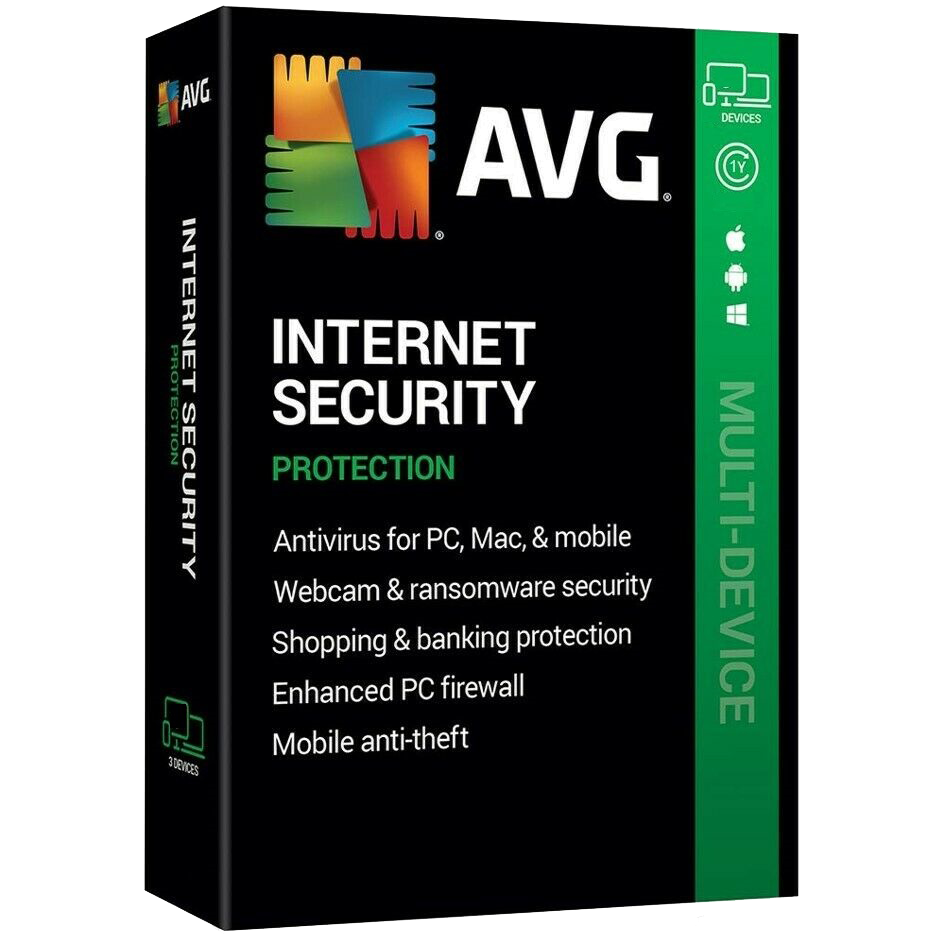 AVG Internet Security 2020 Versão completa [Download] 1 Dispositivo 1 Ano
