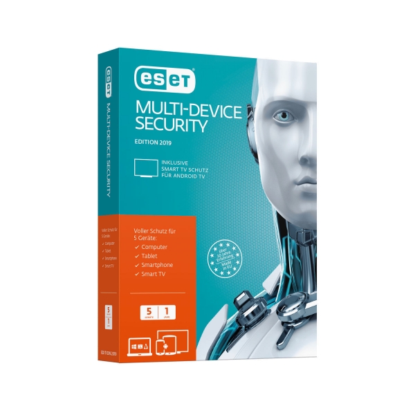 ESET Multi-Device Security 2022, 5 dispositivos, 1 ano