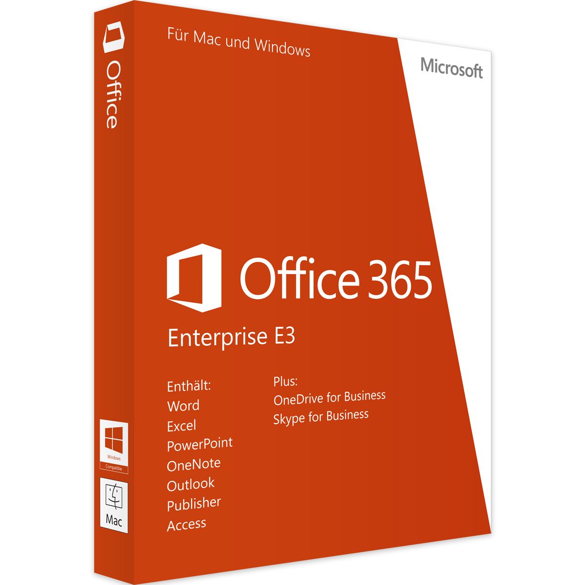 Microsoft Office 365 Enterprise E3, 1 Ano(PCs, MACs, Tablets, Telefones) 1 usuário